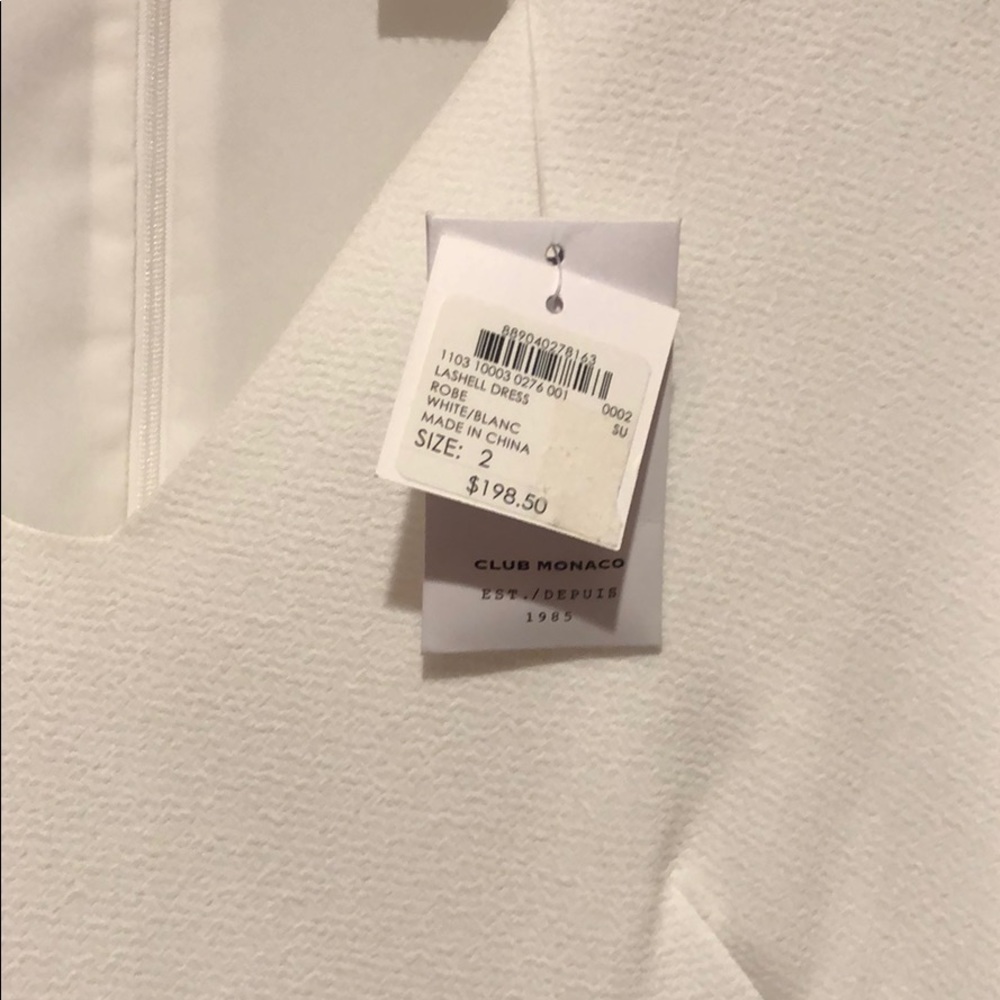 NWT White Club Monaco Dress - bridal grad summer - Picture 5 of 8